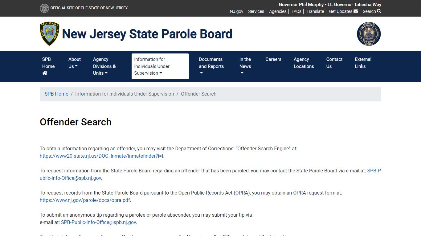 Offender Search - The Official Web Site for The State of New Jersey